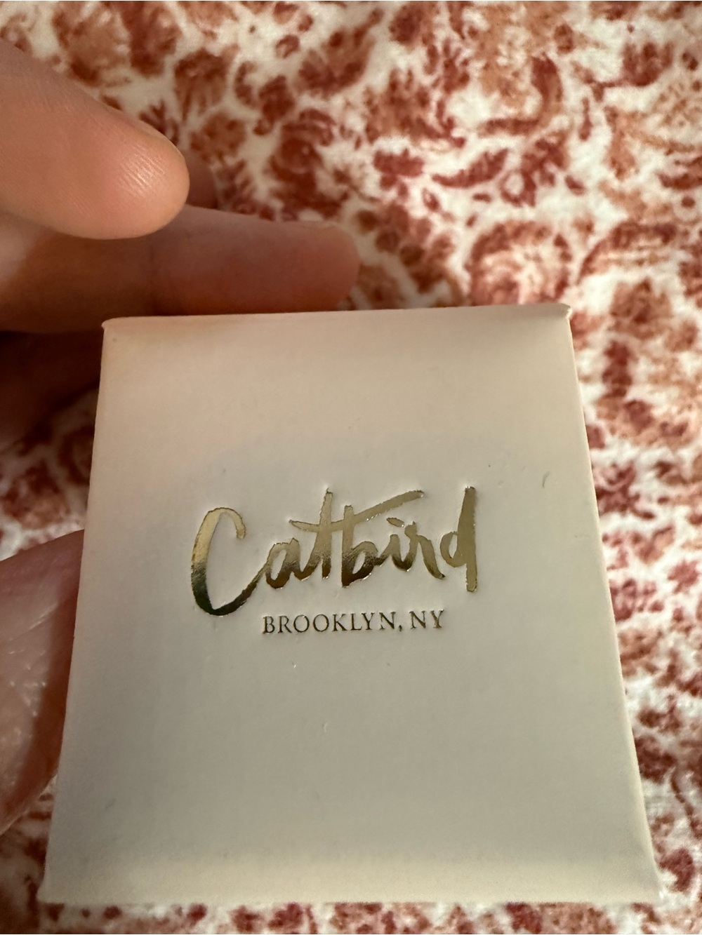 Catbird - Laurie Fleming 14k Rose Gold Dewy Diamond Rose Ring - Picture 13 of 13